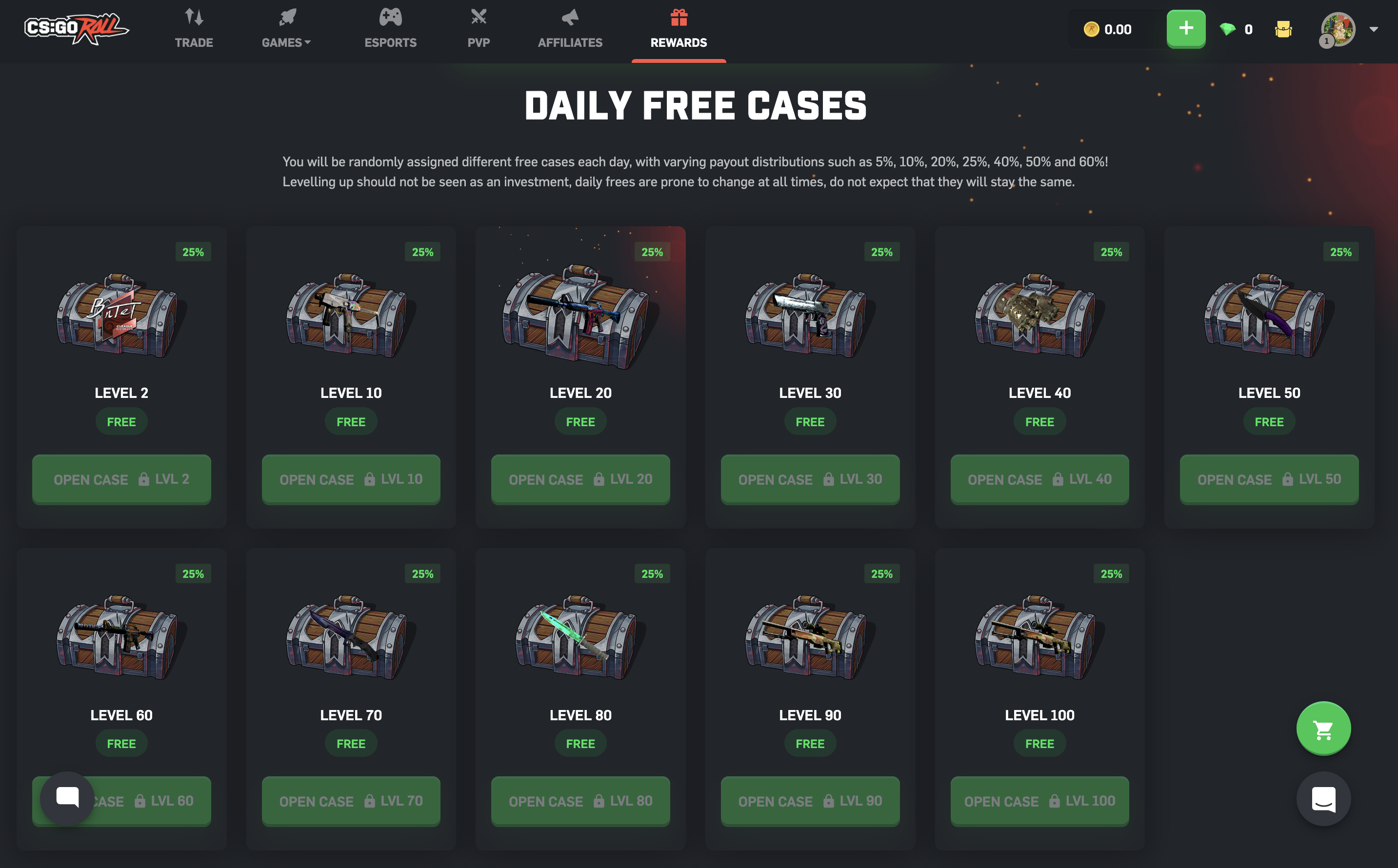 CSGORoll Promo Code TOPROLLGG: 3 Free Cases + 5% Deposit Bonus valid for October 2024