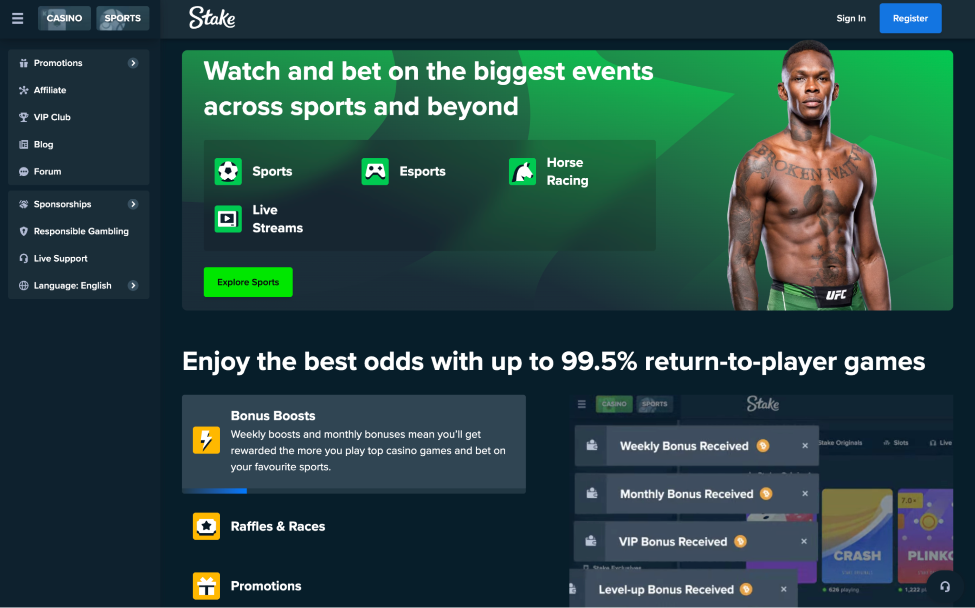 Stake.com Promo Code and Sportsbook Bonus for October 2024